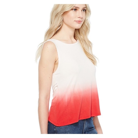 🌷SOLD🌷Threads 4 Thought Ombré Tulip Tank Top - Picture 2 of 8